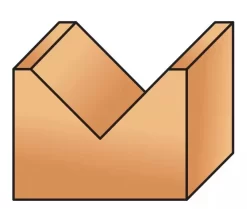 Mèche Profil à Rainure En V à 90° Carbure 2 Coupes -Outil De Maison Boutique SET 100863