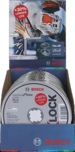 Boite De 10 Disques X-Lock Inox Bosch