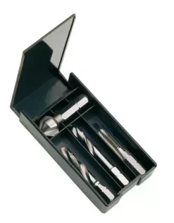 Coffret Plastique 4 Pièces - Acier HSS