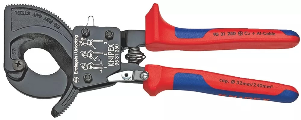 KNIPEX Coupe-câble (principe Du Cliquet) 1 KNIPEX Coupe-câble (principe Du Cliquet)