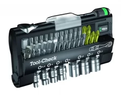 Wera Composition D'embouts : Embouts De Vissage Bit-Checks® + Mini-cliquet + Douilles