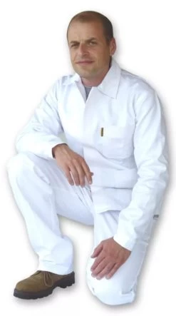 Pantalon Et Veste Blanc 100% Coton