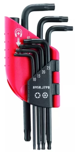 FACOM Clé Mâle : Jeu De 7 Clés Mâles Torx® / Résistorx® En étui - 89SR.J7PB
