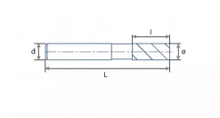 Fraise 4 Dents Carbure - Queue Cylindrique Revêtue Denture 35/38° Alti -Outil De Maison Boutique SET 39023