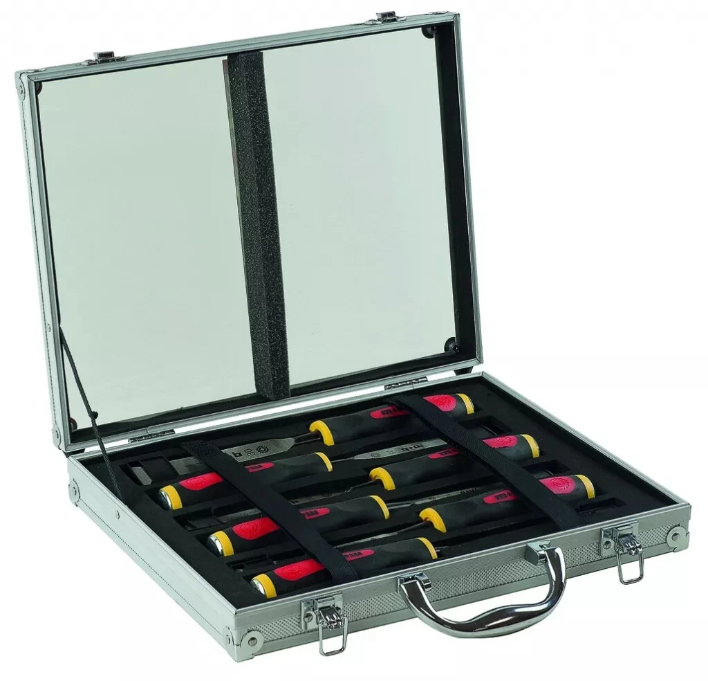 MOB Ciseau à Bois : Coffret De 6 Ciseaux Manche Tri-matière 1 MOB Ciseau à Bois : Coffret De 6 Ciseaux Manche Tri-matière