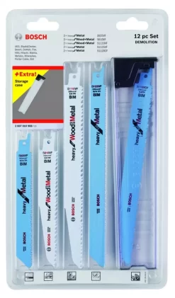 Etui De Lames Pour Scie Sabre Bois/métal Bosch -Outil De Maison Boutique SET 43440