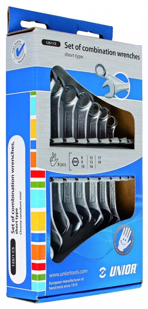 Clé Mixte : Jeu De 8 Clés - Série 125/1CS 1 Clé Mixte : Jeu De 8 Clés - Série 125/1CS