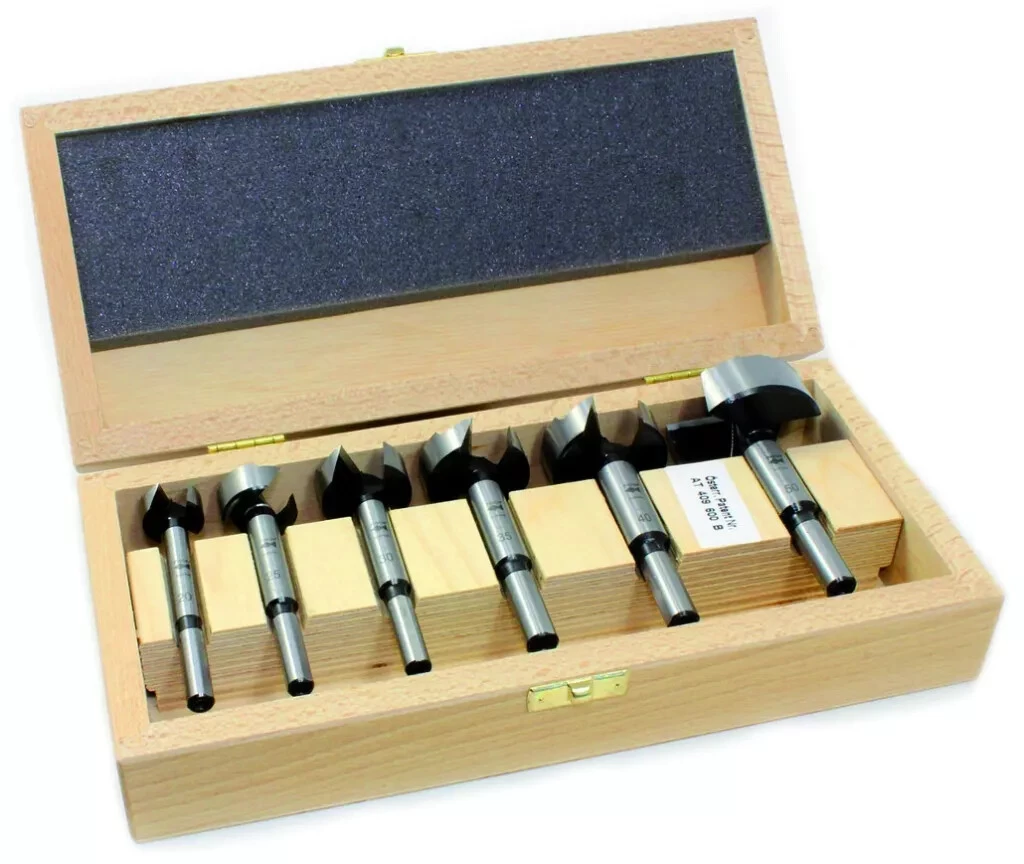 Mèche : Coffret De Mèches Forstner Wave Cutter / Set De Butée De Profondeur Et Bagues 1 Mèche : Coffret De Mèches Forstner Wave Cutter / Set De Butée De Profondeur Et Bagues