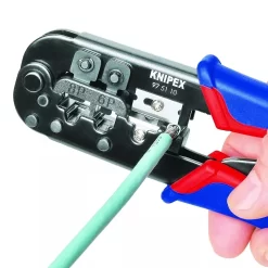 KNIPEX Pince à Sertir Pour Fiches Western RJ 11/12/45 -Outil De Maison Boutique SET 54729