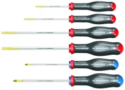 FACOM Tournevis : Jeu 6 Tournevis Série ATD - Lame Ronde