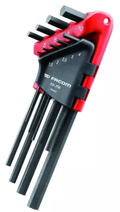 FACOM Clé Mâle : Série Longue - Jeu De 8 Clés Mâles 6 Pans - 83SH.JP8AU