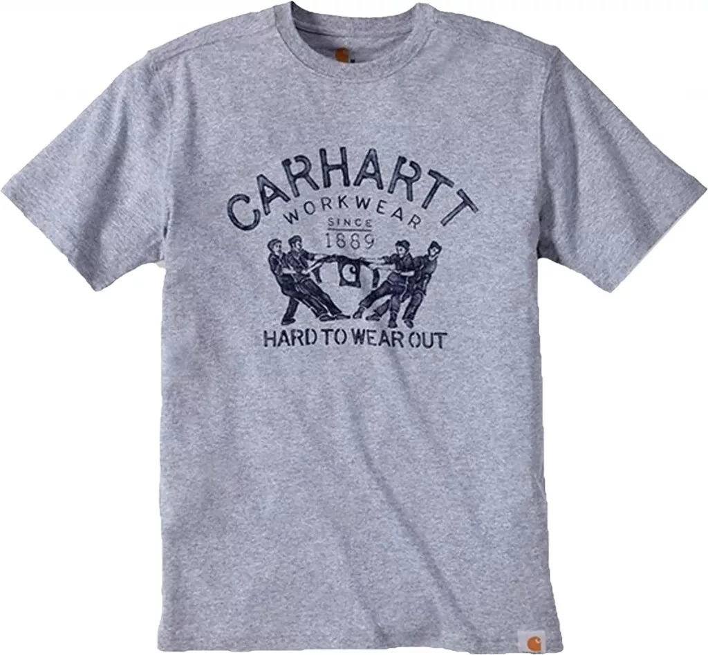 Vêtement De Travail : T-shirt Coton Manches Courtes Avec Logo Vintage 2 Vêtement De Travail : T-shirt Coton Manches Courtes Avec Logo Vintage – Image 2