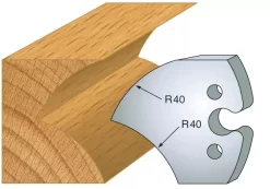 Jeu De 2 Couteaux Profilés - Hauteur 50 Mm -Outil De Maison Boutique SET 7973