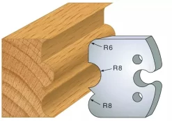 Jeu De 2 Couteaux Profilés - Hauteur 50 Mm -Outil De Maison Boutique SET 7974