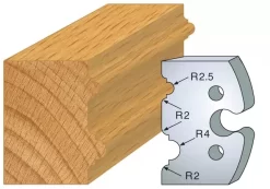 Jeu De 2 Couteaux Profilés - Hauteur 50 Mm -Outil De Maison Boutique SET 7976