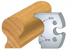 Jeu De 2 Couteaux Profilés - Hauteur 50 Mm -Outil De Maison Boutique SET 7980