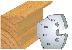 Jeu De 2 Couteaux Profilés - Hauteur 50 Mm -Outil De Maison Boutique SET 7981