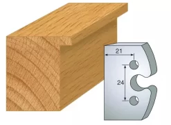 Jeu De 2 Couteaux Profilés - Hauteur 50 Mm -Outil De Maison Boutique SET 7983