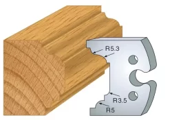 Jeu De 2 Couteaux Profilés - Hauteur 50 Mm -Outil De Maison Boutique SET 7985