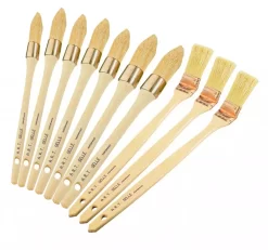 Pinceau : Lot De 10 Brosses Soies