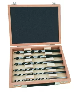 Coffret Bois 6 Mèches Queue Hexagonale