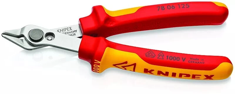KNIPEX Pince Coupante Diagonale : Pince électronique Super Knips Isolée 1000 V 1 KNIPEX Pince Coupante Diagonale : Pince électronique Super Knips Isolée 1000 V