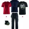 Vêtement De Travail : Pack Pantalon 1530 Avec Ceinture Et 3 Tee-shirts