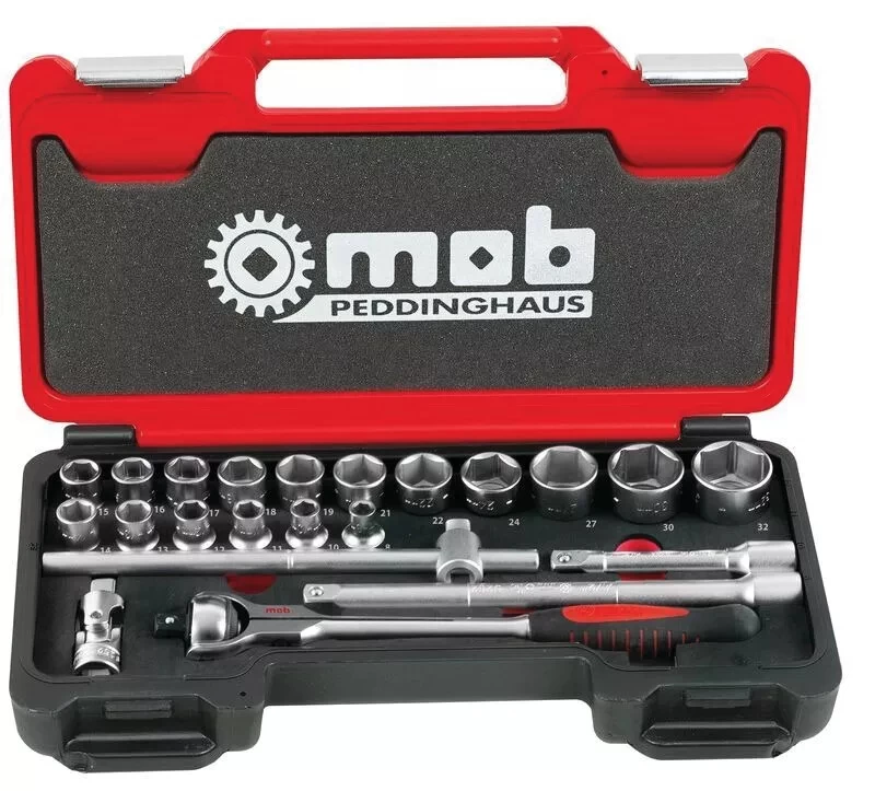 MOB Clé à Douille : Coffret Box Douilles 1/2 Cliquet Rotatif 1 MOB Clé à Douille : Coffret Box Douilles 1/2 Cliquet Rotatif