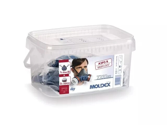 Kit Demi-masque Taille M + Filtres A2P3R Moldex 1 Kit Demi-masque Taille M + Filtres A2P3R Moldex