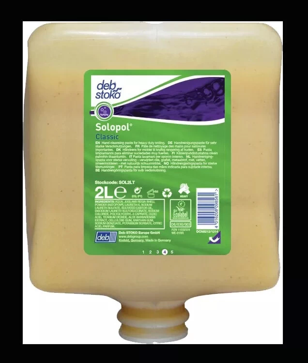Pâte Nettoyante Salissures Fortes Solopol® Classic Deb® 1 Pâte Nettoyante Salissures Fortes Solopol® Classic Deb®