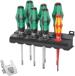 Wera Jeu De 7 Tournevis Kraftform/7 + 1 Décapsuleur Heavy Metal 1