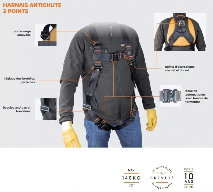 Harnais Antichute PACK&G'O 5 Harnais Antichute PACK&G'O – Image 5
