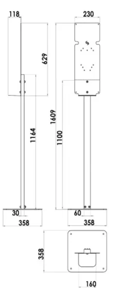 Station De Désinfection Des Mains YALISS 9 Station De Désinfection Des Mains YALISS -Outil De Maison Boutique SET 89245