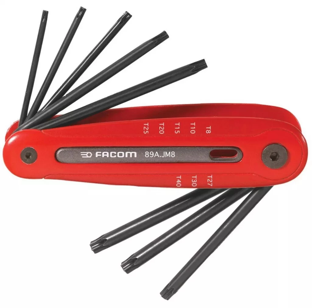 Jeu De 8 Clés Resistorx® - Série 89R.JM8 Facom 1 Jeu De 8 Clés Resistorx® - Série 89R.JM8 Facom