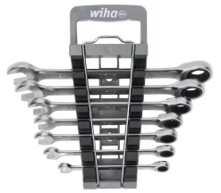 Jeu De 7 Clés Mixtes à Cliquet Et à Fourche Wiha