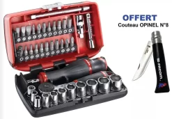 Coffret Nano Cliquet + Douille 1/4' Facom
