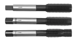 Jeu De 3 Tarauds Main HSSE Inox