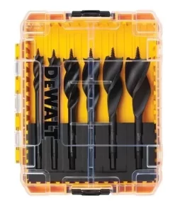 DeWALT Coffret 6 Mèches à Bois Hélicoïdales Toughcase