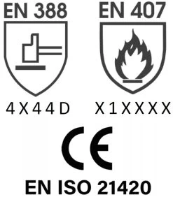 Gants Mastertech Enduit PU Renfort Cuir - Classe D -Outil De Maison Boutique SET 98563