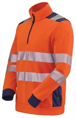 Sweat Haute Visibilité Zippé - Classe II Cepovett 9 Sweat Haute Visibilité Zippé - Classe II Cepovett -Outil De Maison Boutique SET 98656