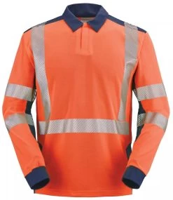 Polo Haute Visibilité Manches Longues - Classe II Cepovett
