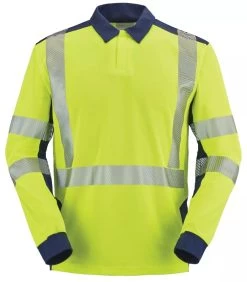 Polo Haute Visibilité Manches Longues - Classe II Cepovett -Outil De Maison Boutique SET 98663