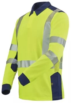 Polo Haute Visibilité Manches Longues - Classe II Cepovett -Outil De Maison Boutique SET 98665
