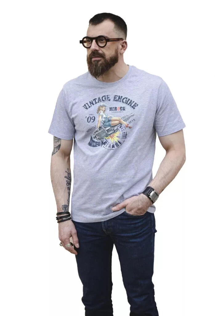 Tee Shirt Engine Gris Herock 1 Tee Shirt Engine Gris Herock