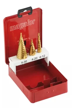 Coffret 3 Fraises Multi-étages HSS TiN