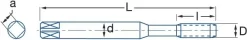 Taraud Gun Métrique HSSE - Acier Courant 5 Taraud Gun Métrique HSSE - Acier Courant -Outil De Maison Boutique set 7700 3